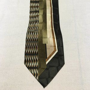 Giorgio Rossini Men's Silk Brown Pattern Necktie